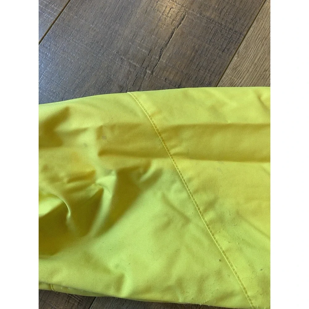 Vintage Y2K Volcom Snowboard Jacket Yellow Hooded Graphic Lining Mens XS